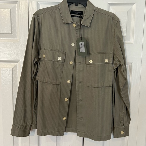 NWT all saints carrier ls jacket shirt xs - Picture 1 of 3
